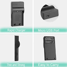 Carica l'immagine nel visualizzatore di Gallery, Caricabatterie rapido USB LP-E6 per fotocamera Canon LPE6 / LP-E6N, EOS 6D,...