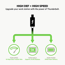Carica l'immagine nel visualizzatore di Gallery, Belkin F2CD084BT0.8MBK Cavo Thunderbolt 3 da 100 W, USB-C a USB-C, 0.8 m - Ilgrandebazar