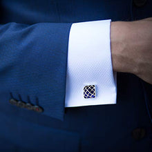 Carica l'immagine nel visualizzatore di Gallery, Gemelli di lusso - Duvernet - Blu Re per uomo - Business - Abbigliato -