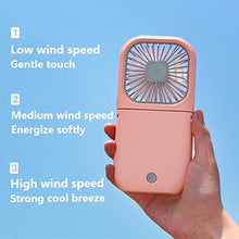 Carica l'immagine nel visualizzatore di Gallery, McNory USB Portatile Ricaricabile Fan Mini Pieghevole Neck Rosa