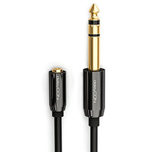 Carica l'immagine nel visualizzatore di Gallery, deleyCON 0,2m Cavo Adattatore Audio Stereo - Connettore Maschio 6,3mm per un...