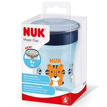 Carica l'immagine nel visualizzatore di Gallery, NUK Magic Cup Bicchiere Antigoccia per Bambini, Bordo 360°, 8+ Blu (Nuovo) - Ilgrandebazar