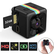 Carica l'immagine nel visualizzatore di Gallery, Mini Telecamera Spia Nascosta con Micro sd 32GB, Full HD 1080P Microcamera...