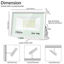 Carica l'immagine nel visualizzatore di Gallery, Olafus 2 Pezzi 35W Faro LED Esterno 3800 LM 5000K IP66 Impermeabile Luce...