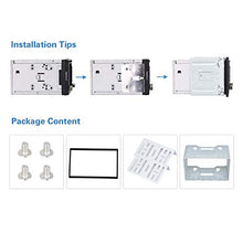 Carica l'immagine nel visualizzatore di Gallery, LSLYA Universale Doppio DIN Mount Kit di Montaggio in Metallo per 2 Dash...