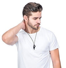 Carica l'immagine nel visualizzatore di Gallery, BESTEEL 2 Pezzi Collane Lupo Dente Acciaio Inossidabile Lunghe Uomo... - Ilgrandebazar