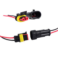 Carica l'immagine nel visualizzatore di Gallery, Satinior 10 Kit 2 Pin Connettore Elettrico Impermeabile Auto Electrical...
