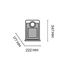 Carica l'immagine nel visualizzatore di Gallery, Argoclima Beat Termoventilatore Ceramico da Bagno, Nero