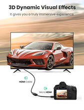 Carica l'immagine nel visualizzatore di Gallery, UGREEN Cavo Micro HDMI Maschio a Femmina 4K 3D Supporta ARC Ethernet...