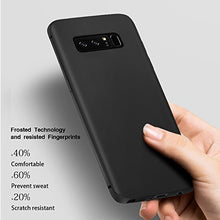 Carica l'immagine nel visualizzatore di Gallery, Infreecs Cover Galaxy Note 8, Silicone Caso Black [Ultra Sottile] Anti Nero - Ilgrandebazar