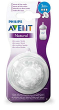 Carica l'immagine nel visualizzatore di Gallery, Philips SCF043/27 Avent 2 Tettarelle Natural Flusso Medio, 3 Fori, 3m+
