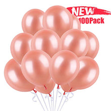 Carica l'immagine nel visualizzatore di Gallery, 100 Pezzi Palloncini Oro Rosa per Feste, Gold, Gold