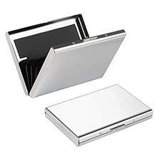 Carica l'immagine nel visualizzatore di Gallery, [2 Pezzi]Porta Carte di Credito in Acciaio per Uomini e Donne Argento+argento