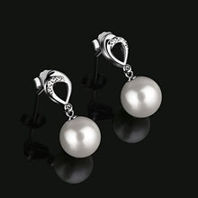 Carica l'immagine nel visualizzatore di Gallery, Perla Orecchini Argento 925 D.Perlla Donne D'acqua Dolce Coltivate a... - Ilgrandebazar
