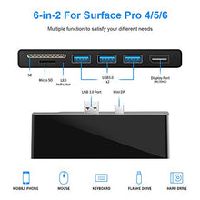 Carica l'immagine nel visualizzatore di Gallery, Rocketek Docking Station USB Surface PRO, Adattatore hub 3.0 6 in 1 con...