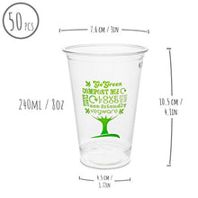 Carica l'immagine nel visualizzatore di Gallery, 50 x Bicchieri monouso Trasparenti | biodegradabili e Eleganti 250ml, 50pezzi - Ilgrandebazar