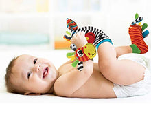Carica l'immagine nel visualizzatore di Gallery, Baby Rattle Neonato Sonagli Calzini da Polso a Sonaglio per Bambini,...
