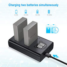 Carica l'immagine nel visualizzatore di Gallery, Powerextra - Set di 2 batterie sostitutive BLS-50 e caricabatterie doppio...