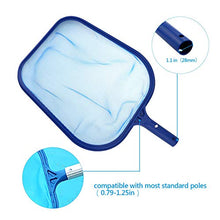 Carica l'immagine nel visualizzatore di Gallery, Professionale Skimmer per Piscina + Rete a Maglia Fine + Telaio Robusto Blu 1