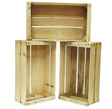 Carica l'immagine nel visualizzatore di Gallery, Set n. 3 Cassette in Legno | cm 50x30x18 | per Arredamento Giardino, Stile... - Ilgrandebazar
