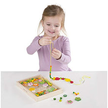 Carica l'immagine nel visualizzatore di Gallery, Melissa &amp; Doug - Potere Ai Fiori Set di Perline in Legno, Multicolore - Ilgrandebazar