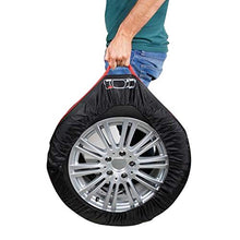 Carica l'immagine nel visualizzatore di Gallery, BAKAJI Set 4pz Borsa Custodia Protezione Pneumatici Auto Cover Storage per...