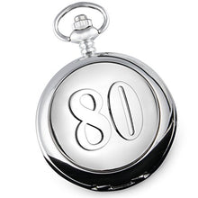 Carica l'immagine nel visualizzatore di Gallery, De Walden- Orologio da taschino con il numero 80 inciso sulla cassa,... - Ilgrandebazar