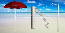 Carica l'immagine nel visualizzatore di Gallery, Ombrellone da Spiaggia Antivento ,resistente al vento con il suo sistema Blu