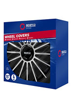 Carica l'immagine nel visualizzatore di Gallery, Sparco SPC1593BKSV Copricerchi, Argento, 15", Set di 4 Argento - Ilgrandebazar