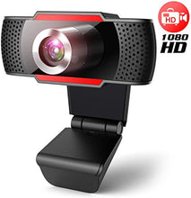 Carica l'immagine nel visualizzatore di Gallery, Webcam 1080P per pc con Microfono, web camera microfono riduzione del...