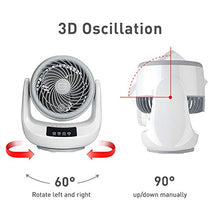 Carica l'immagine nel visualizzatore di Gallery, MIAOKE Ventilatore da Tavolo Turbo, Ventola Scrivania Silenziosa,...
