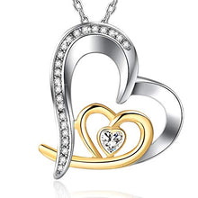 Carica l'immagine nel visualizzatore di Gallery, Tojean, orecchini a perno in argento Sterling 925, regalo Cuore A White - Ilgrandebazar