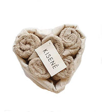 Carica l'immagine nel visualizzatore di Gallery, KISENE' Set Spugna Lavette 5 Oppure 6 Cestino a cuore da 5 pezzi, Beige - Ilgrandebazar