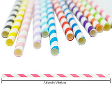 Carica l'immagine nel visualizzatore di Gallery, Keriber 300 pezzi biodegradabili cannucce di carta potabile Stripe paglia... - Ilgrandebazar