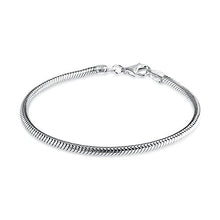 Carica l'immagine nel visualizzatore di Gallery, Designer Inspired - Braccialetto con catenina a serpente placcato in argento... - Ilgrandebazar
