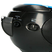 Carica l'immagine nel visualizzatore di Gallery, Lenco SCD-24 Stereo Boombox, Radio FM, CD-Player, Blu/Nero