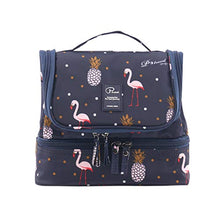Carica l'immagine nel visualizzatore di Gallery, Tuscall Beauty Case da Viaggio appendere Borsa Toilette - Blu Flamingo - Ilgrandebazar