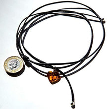 Carica l'immagine nel visualizzatore di Gallery, Orecchini a cerchio in argento sterling 925 con collana girocollo di cuori...
