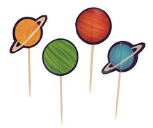 Carica l'immagine nel visualizzatore di Gallery, Decorazioni per cupcake – Confezione da 200 decorazioni usa e getta, Spazio