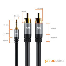 Carica l'immagine nel visualizzatore di Gallery, Primewire - 10m Cavo Jack RCA a Y - Adattatore 3,5mm Stereo - Ilgrandebazar