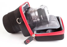 Carica l'immagine nel visualizzatore di Gallery, DURAGADGET Custodia/Astuccio per fotocamera Olympus E-PL8 / Yi M1 - Cerniera...