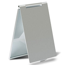 Carica l'immagine nel visualizzatore di Gallery, Piccolo specchio da viaggio pieghevole portatile, tascabile Silver
