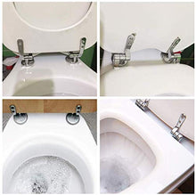 Carica l'immagine nel visualizzatore di Gallery, Cerniere del sedile WC Coppia di cerniere ricambio rifinite in lega... - Ilgrandebazar