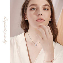 Carica l'immagine nel visualizzatore di Gallery, Caiery 925 Sterling Collana e Orecchini da Donna, in Argento, con Round - Ilgrandebazar
