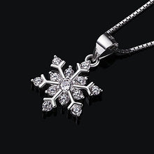 Carica l'immagine nel visualizzatore di Gallery, B.Catcher collana in argento con pendente zircone a forma di fiocco di... - Ilgrandebazar
