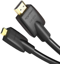 Carica l'immagine nel visualizzatore di Gallery, AmazonBasics - Cavo ad alta velocità micro HDMI su HDMI, standard più 1,83 m