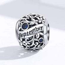 Carica l'immagine nel visualizzatore di Gallery, Ciondolo con Pietra Portafortuna per Braccialetti Pandora, in Settembre - Ilgrandebazar