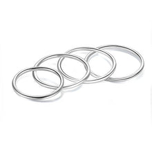 Carica l'immagine nel visualizzatore di Gallery, Candyfancy Anello Argento 925 Sterling Fedine Donna Anelli Sottili Stacking... - Ilgrandebazar