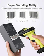 Carica l'immagine nel visualizzatore di Gallery, Inateck Lettore di Codici a Barre Scanner Laser Wireless Senza Fili Verde