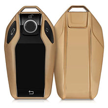 Carica l'immagine nel visualizzatore di Gallery, kwmobile Custodia Copri-Chiave Compatibile con BMW Display Oro Brillante